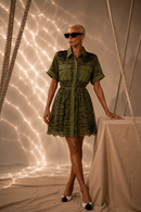 Green Azura Net Dress