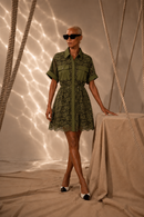 Green Azura Net Dress