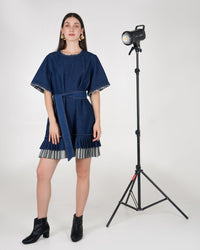 Judy Denim Fringe Dress