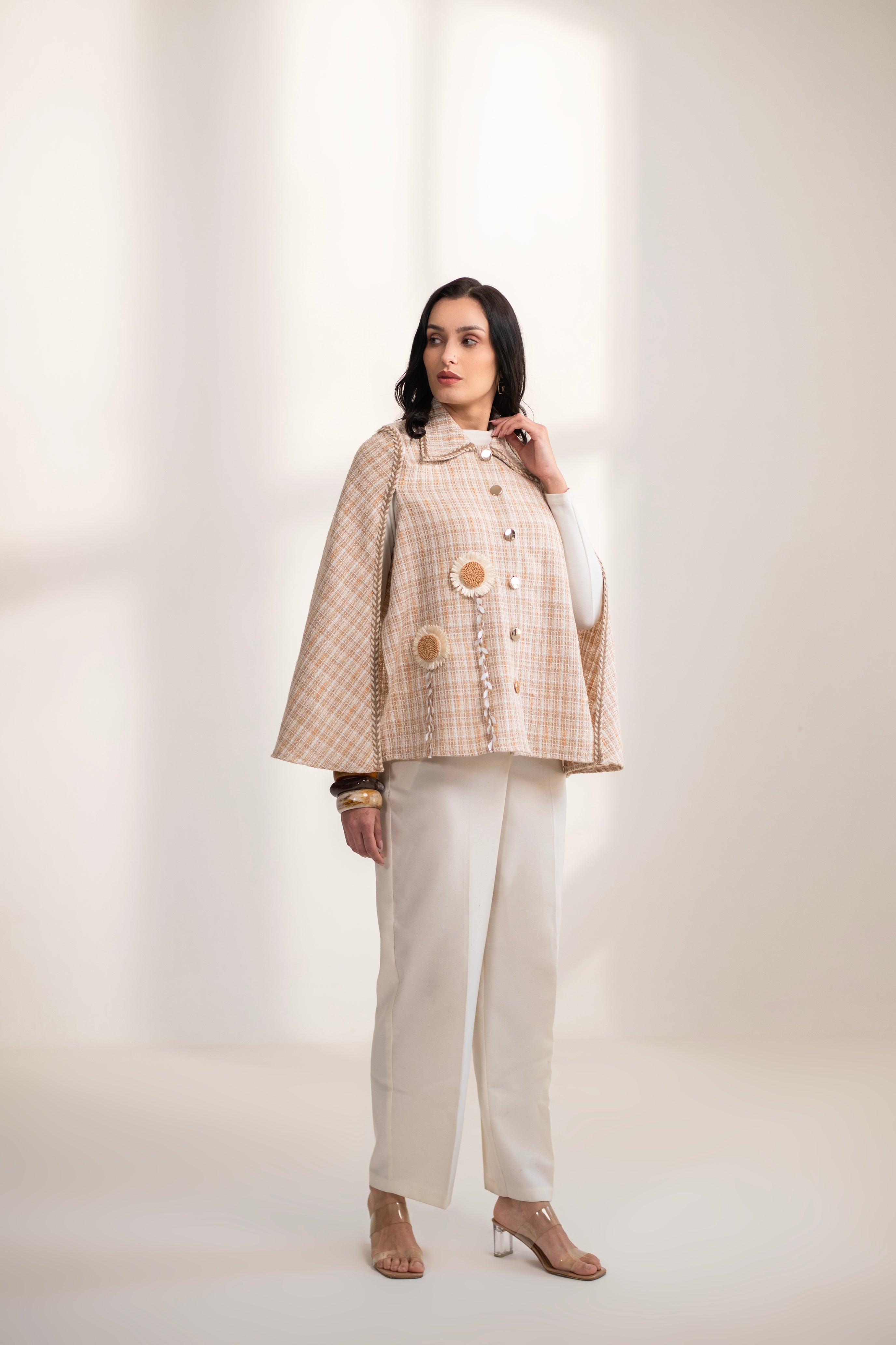 You are my sunshine tweed cape