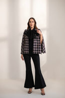 New Ginny Bow Tweed Cape