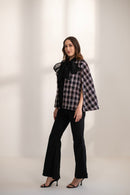 New Ginny Bow Tweed Cape