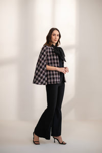 New Ginny Bow Tweed Cape