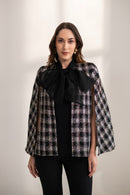 New Ginny Bow Tweed Cape