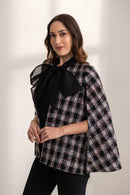 New Ginny Bow Tweed Cape