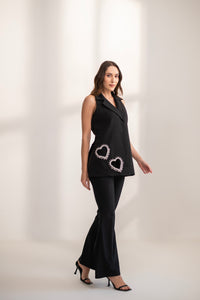 heart me up embroidered coord set