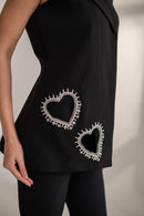 heart me up embroidered coord set