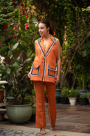Golden time blazer and pants set