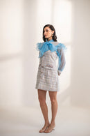 Rizabella Tweed and Organza Dress