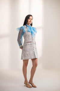 Rizabella Tweed and Organza Dress