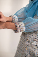 Rizabella Tweed and Organza Dress