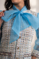 Rizabella Tweed and Organza Dress