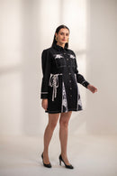 Samantha lace  and denim dress