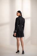 Samantha lace  and denim dress