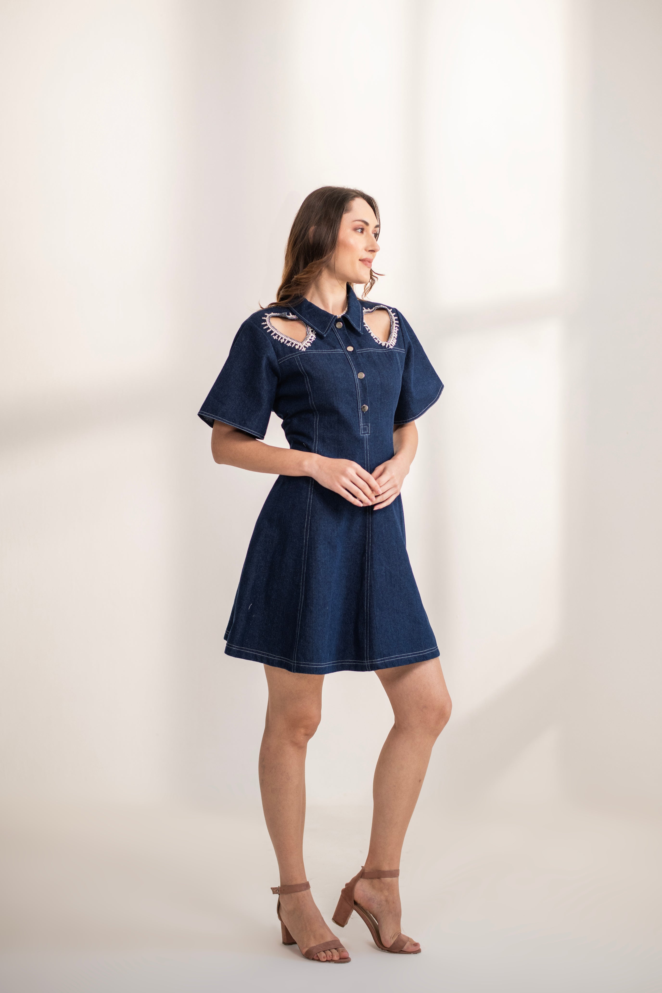 Heart me up Denim Dress