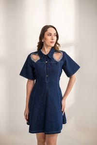 Heart me up Denim Dress