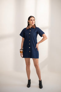 Valencia Fur and Denim Dress