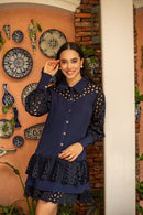 Cutwork Blue Fabelle Dress