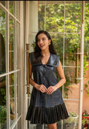 Blue Glaze  Leather Sailor Dress