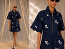 Rodeo Denim Embroidered Scalp Dress