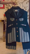 Gabbie Striped Denim Coord Set
