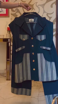 Gabbie Striped Denim Coord Set